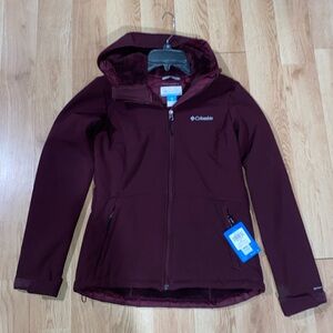 NWT Columbia Maroon Fleece-Lined Jacket (M)